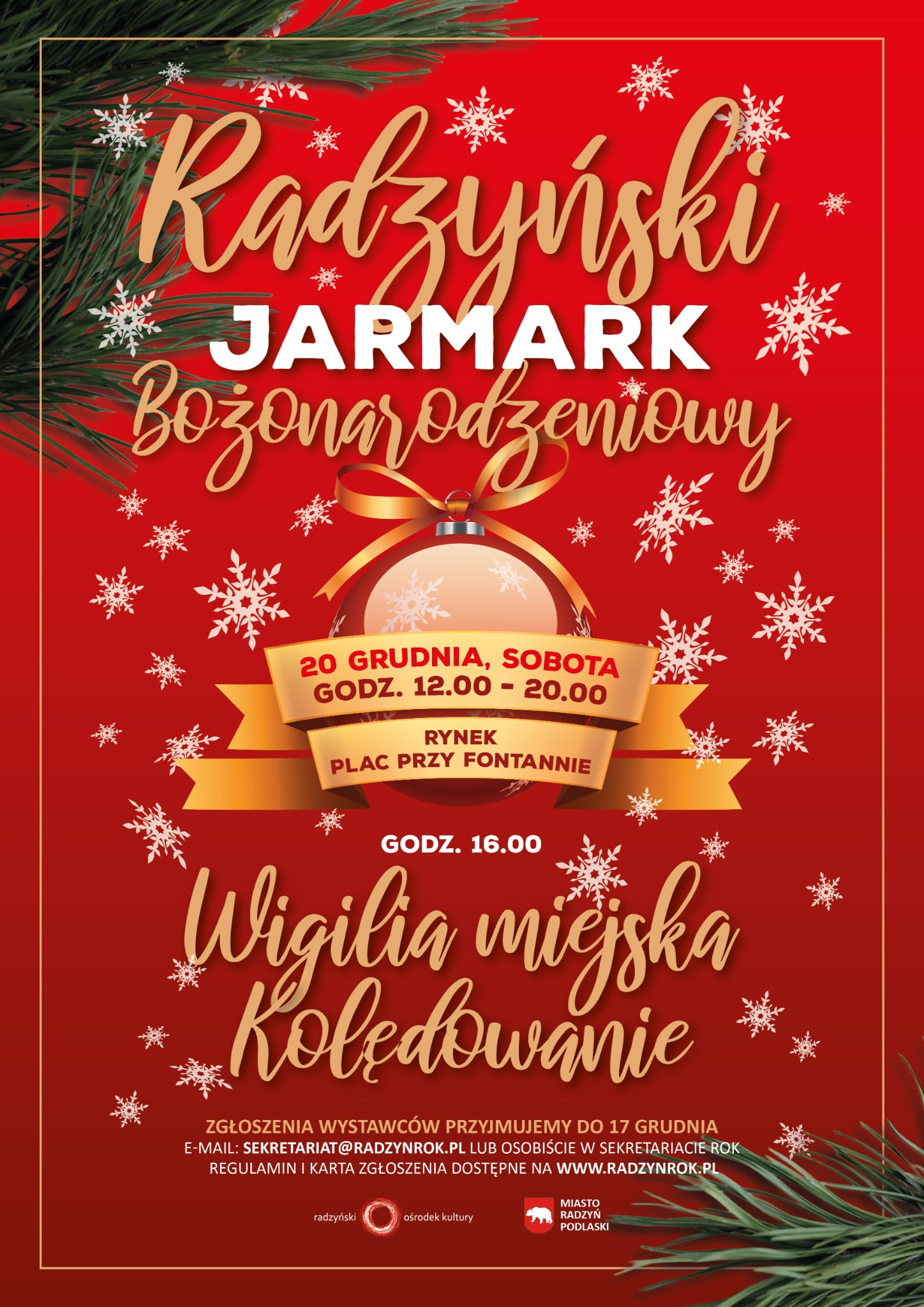 2025 12 20 Jarmark Swiateczny Wigilia Miejska Radzyn Podlaski
