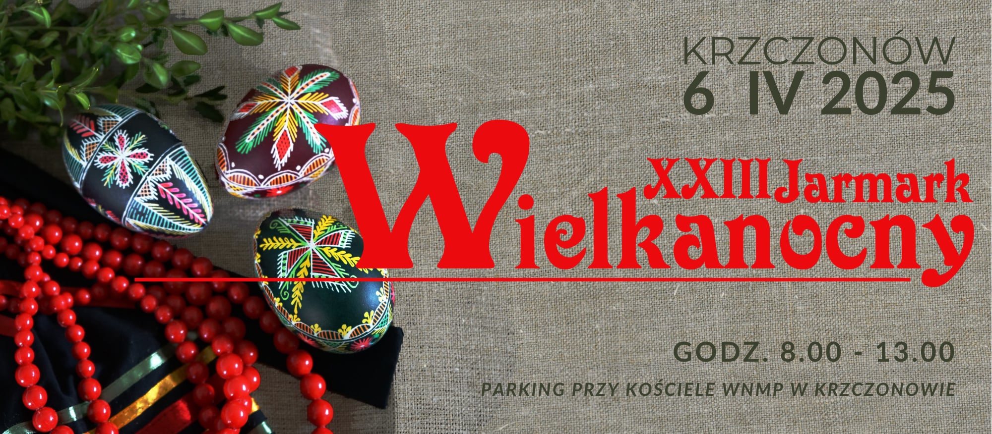 2025 04 06 Krzczonow XXIII Jarmark Wielkanocny