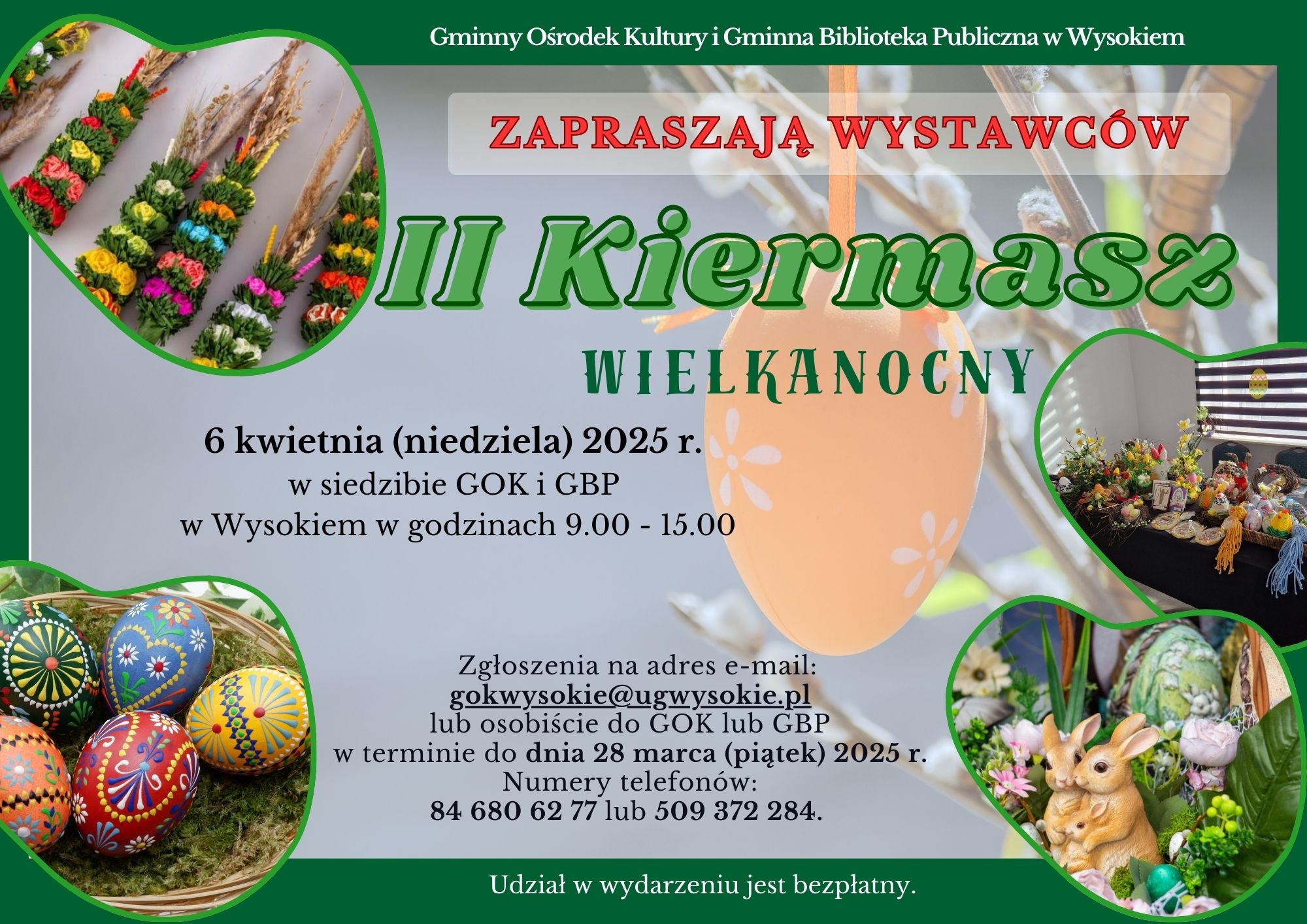 2025 04 06 Wysokie II Kiermasz Wielkanocny