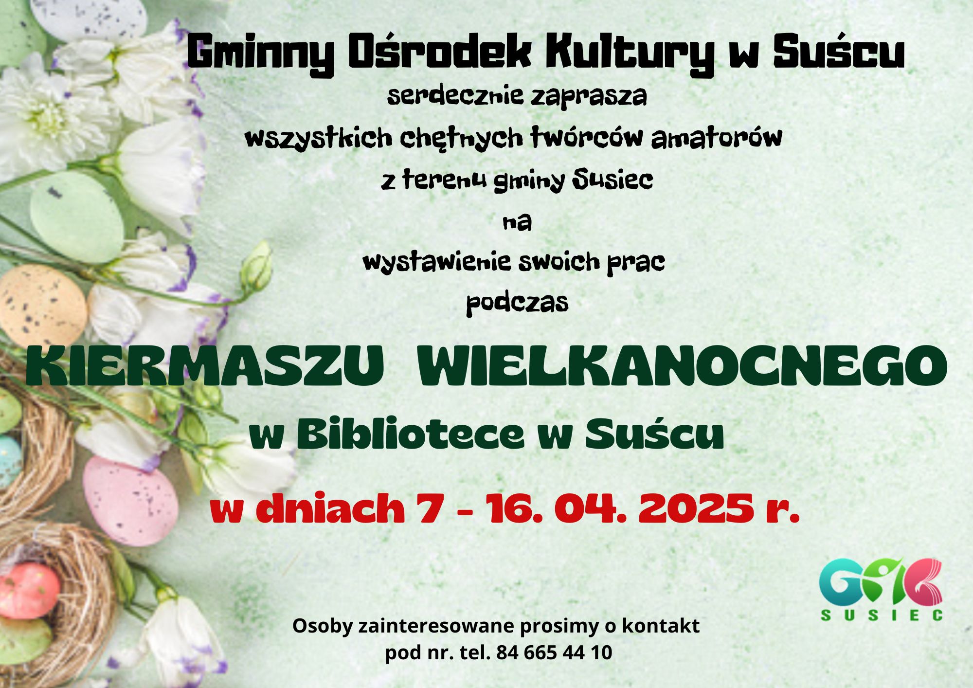 2025 04 07 16 Susiec Kiermasz Wielkanocny